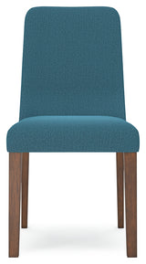 Lyncott Dining Chair (Color: Blue/Brown)