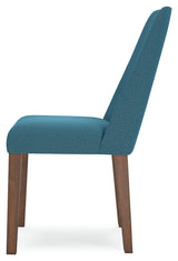 Lyncott Dining Chair (Color: Blue/Brown)