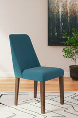 Lyncott Dining Chair (Color: Blue/Brown)