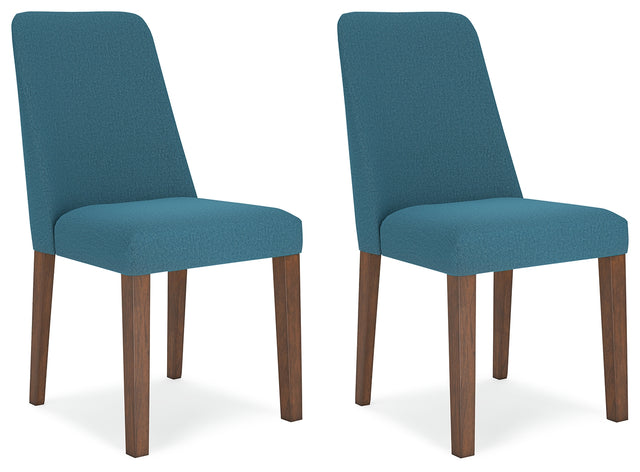 Lyncott Dining Chair (Color: Blue/Brown)