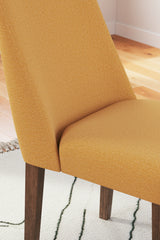 Lyncott Dining Chair (Color: Mustard/Brown)