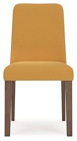 Lyncott Dining Chair (Color: Mustard/Brown)