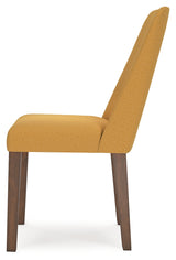 Lyncott Dining Chair (Color: Mustard/Brown)
