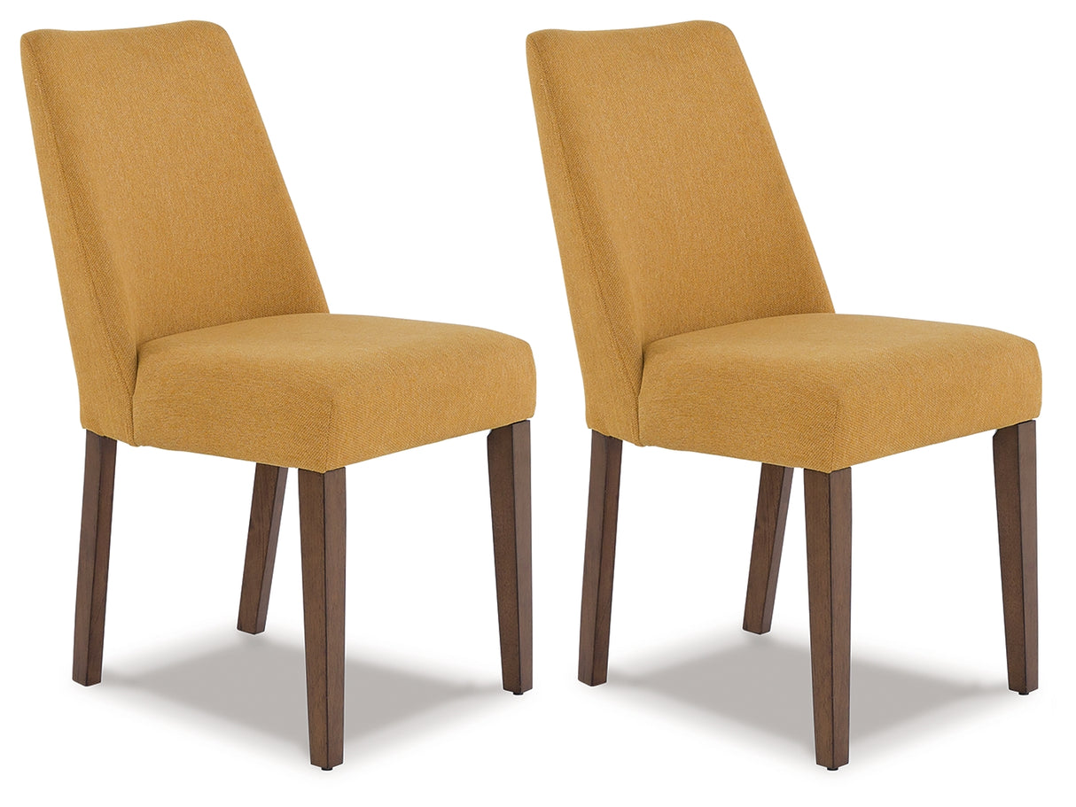Lyncott Dining Chair (Color: Mustard/Brown)