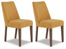 Lyncott Dining Chair (Color: Mustard/Brown)
