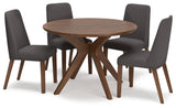 Lyncott 5-Piece Dining Table and 4 Chairs (Dining Table, Dining Chair, Dining Chair, Dining Chair, Dining Chair)