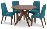 Lyncott 5-Piece Dining Table and 4 Chairs (Dining Table, Dining Chair, Dining Chair, Dining Chair, Dining Chair)
