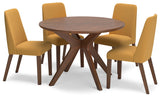 Lyncott 5-Piece Dining Table and 4 Chairs (Dining Table, Dining Chair, Dining Chair, Dining Chair, Dining Chair)