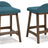 Lyncott Counter Height Bar Stool (Color: Blue/Brown, Barstool Height: Counter Height)