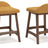 Lyncott Counter Height Bar Stool (Color: Mustard/Brown, Barstool Height: Counter Height)