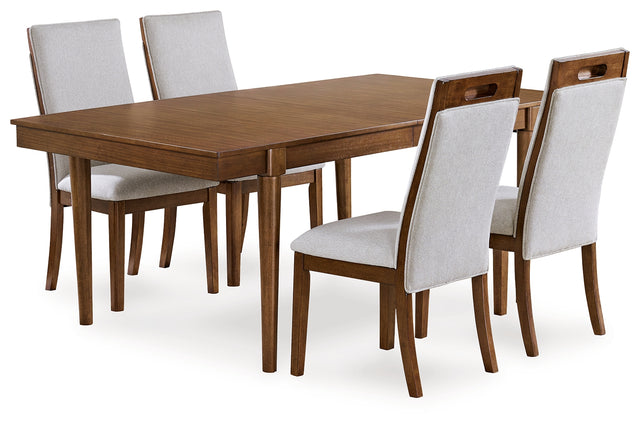 Lyncott 5-Piece Dining Table and 4 Chairs (Dining Extension Table, Dining Chair, Dining Chair, Dining Chair, Dining Chair)