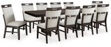 Neymorton 11-Piece Dining Table and 10 Chairs (Dining Extension Table, Dining Chair, Dining Chair, Dining Chair, Dining Chair, Dining Chair, Dining Chair, Dining Chair, Dining Chair, Dining Chair, Dining Chair)