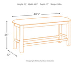 Moriville Counter Height Dining Bench