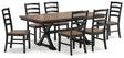 Wildenauer 7-Piece Dining Table and 6 Chairs (Dining Extension Table, Dining Chair, Dining Chair, Dining Chair, Dining Chair, Dining Chair, Dining Chair)