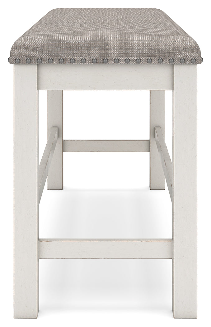 Robbinsdale 6-Piece Counter Height Dining Table and 4 Barstools and Bench (Counter Height Dining Extension Table, Counter Height Barstool, Counter Height Barstool, Counter Height Barstool, Counter Height Barstool, 49" Counter Height Dining Bench)