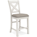 Robbinsdale 6-Piece Counter Height Dining Table and 4 Barstools (Counter Height Dining Table Base, Counter Height Dining Table Top, Counter Height Barstool, Counter Height Barstool, Counter Height Barstool, Counter Height Barstool)