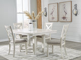 Robbinsdale 5-Piece Dining Table and 4 Chairs (Dining Chair, Dining Chair, Dining Chair, Dining Chair, Dining Extension Table)