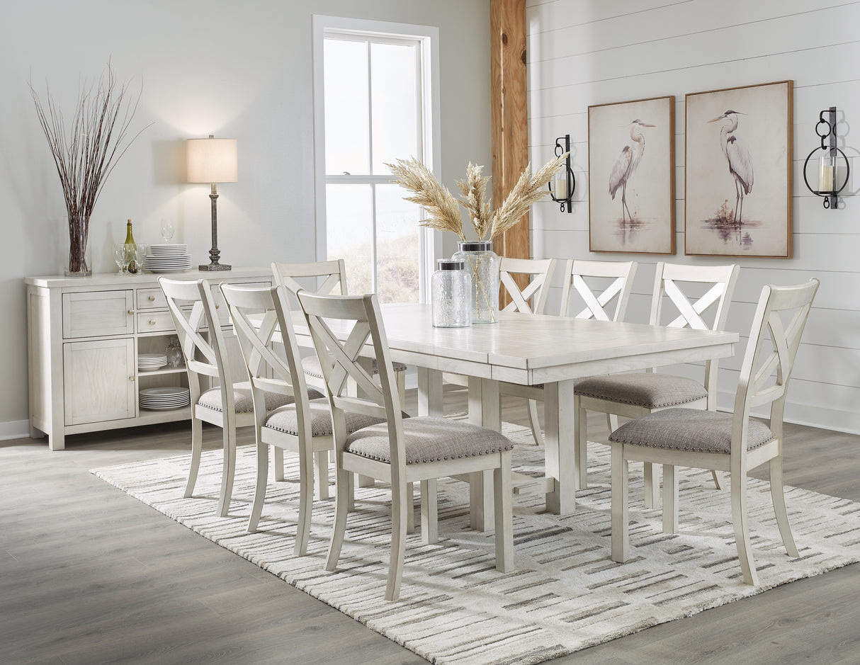 Robbinsdale 9-Piece Dining Table and 8 Chairs (Dining Chair, Dining Chair, Dining Chair, Dining Chair, Dining Chair, Dining Chair, Dining Chair, Dining Chair, Dining Extension Table)