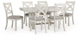 Robbinsdale 7-Piece Dining Table and 6 Chairs (Dining Chair, Dining Chair, Dining Chair, Dining Chair, Dining Chair, Dining Chair, Dining Extension Table)
