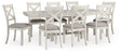 Robbinsdale 9-Piece Dining Table and 8 Chairs (Dining Chair, Dining Chair, Dining Chair, Dining Chair, Dining Chair, Dining Chair, Dining Chair, Dining Chair, Dining Extension Table)
