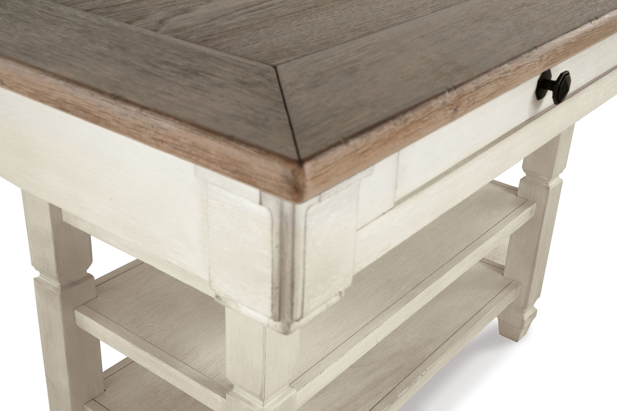 Bolanburg 5-Piece Counter Height Dining Table and 4 Barstools (Counter Height Dining Table, Counter Height Bar Stool, Counter Height Bar Stool, Counter Height Bar Stool, Counter Height Bar Stool)