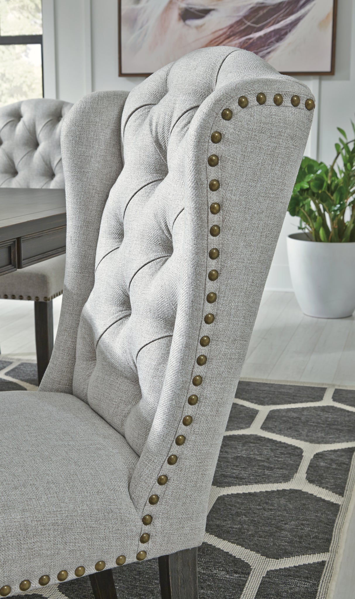 Jeanette Dining Chair (Color: Linen)