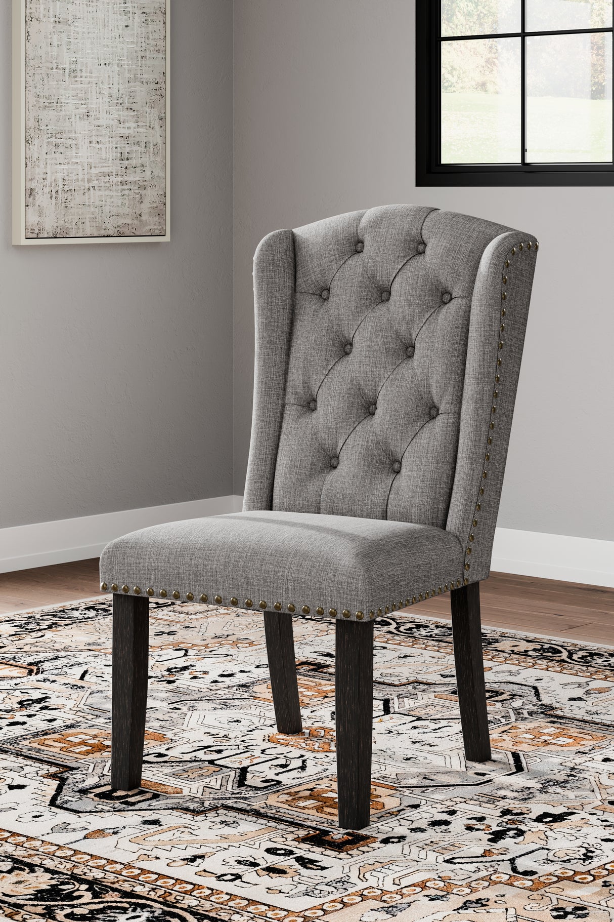 Jeanette Dining Chair (Variation Color: Gray)