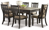 Tyler Creek 7-Piece Dining Table and 6 Chairs (Dining Chair, Dining Chair, Dining Chair, Dining Chair, Dining Chair, Dining Chair, Dining Table)