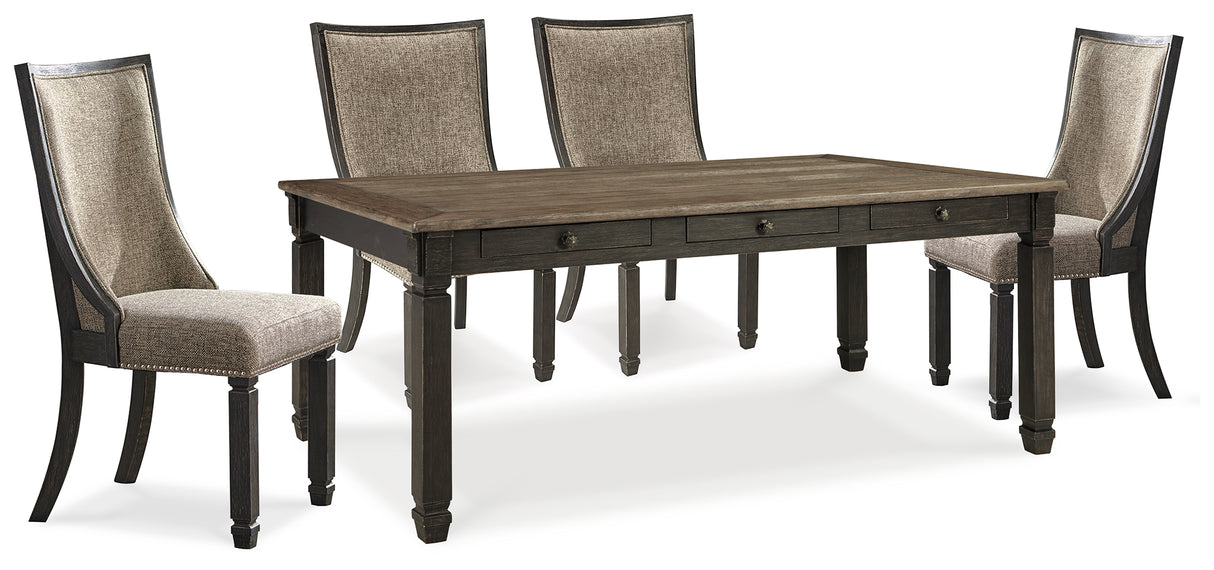 Tyler Creek 5-Piece Dining Table and 4 Chairs (Dining Table, Dining Chair, Dining Chair, Dining Chair, Dining Chair)