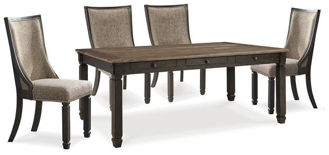 Tyler Creek 5-Piece Dining Table and 4 Chairs (Dining Table, Dining Chair, Dining Chair, Dining Chair, Dining Chair)