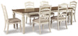 Realyn 7-Piece Dining Table and 6 Chairs (Dining Extension Table, Dining Chair, Dining Chair, Dining Chair, Dining Chair, Dining Chair, Dining Chair)