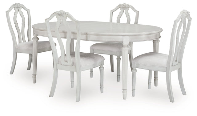 Montelaine 5-Piece Dining Table and 4 Chairs (Dining Extension Table, Dining Chair, Dining Chair, Dining Chair, Dining Chair)