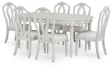 Montelaine 7-Piece Dining Table and 6 Chairs (Dining Extension Table, Dining Chair, Dining Chair, Dining Chair, Dining Chair, Dining Chair, Dining Chair)
