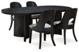 Rowanbeck 5-Piece Dining Table and 4 Chairs