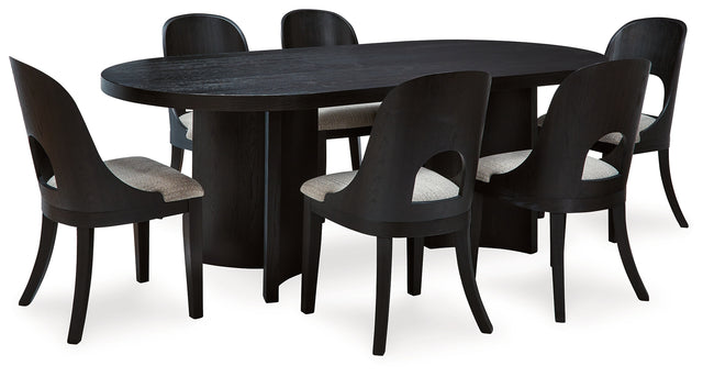 Rowanbeck 7-Piece Dining Table and 6 Chairs