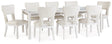 Chalanna Dining Table and 8 Chairs
