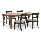 Greddinton 5-Piece Dining Table and 4 Chairs (Dining Table, Dining Chair, Dining Chair, Dining Chair, Dining Chair)