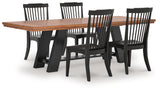Greddinton 5-Piece Dining Table and 4 Chairs (Dining Table, Dining Chair, Dining Chair, Dining Chair, Dining Chair)