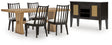 Galliden 6-Piece Dining Table and 4 Chairs with Storage (Dining Table, Dining Chair, Dining Chair, Dining Chair, Dining Chair, Dining Server)