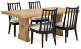 Galliden 5-Piece Dining Table and 4 Chairs (Dining Table, Dining Chair, Dining Chair, Dining Chair, Dining Chair)