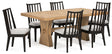 Galliden 7-Piece Dining Table and 6 Chairs (Dining Table, Dining Chair, Dining Chair, Dining Chair, Dining Chair, Dining Chair, Dining Chair)