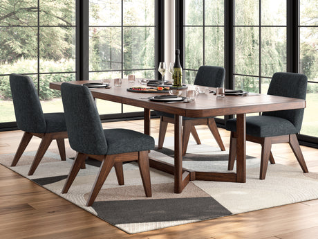 Dilenno 5-Piece Dining Table and 4 Chairs (Dining Extension Table, Dining Chair, Dining Chair, Dining Chair, Dining Chair)