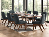 Dilenno 9-Piece Dining Table and 8 Chairs (Dining Extension Table, Dining Chair, Dining Chair, Dining Chair, Dining Chair, Dining Chair, Dining Chair, Dining Chair, Dining Chair)