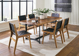 Fortmaine 7-Piece Dining Table and 6 Chairs (Dining Table, Dining Chair, Dining Chair, Dining Chair, Dining Chair, Dining Chair, Dining Chair)