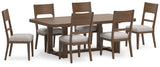 Cabalynn 7-Piece Dining Table and 6 Chairs (Dining Extension Table, Dining Chair, Dining Chair, Dining Chair, Dining Chair, Dining Chair, Dining Chair)
