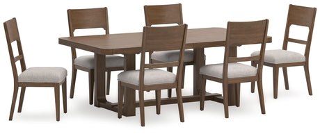 Cabalynn 7-Piece Dining Table and 6 Chairs (Dining Extension Table, Dining Chair, Dining Chair, Dining Chair, Dining Chair, Dining Chair, Dining Chair)