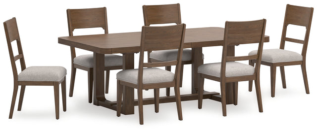 Cabalynn 7-Piece Dining Table and 6 Chairs (Dining Extension Table, Dining Chair, Dining Chair, Dining Chair, Dining Chair, Dining Chair, Dining Chair)