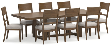 Cabalynn 9-Piece Dining Table and 8 Chairs (Dining Extension Table, Dining Chair, Dining Chair, Dining Chair, Dining Chair, Dining Chair, Dining Chair, Dining Chair, Dining Chair)