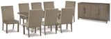 Chrestner 10-Piece Dining Table and 8 Chairs with Storage (Dining Table, Dining Chair, Dining Chair, Dining Chair, Dining Chair, Dining Chair, Dining Chair, Dining Chair, Dining Chair, Dining Server)