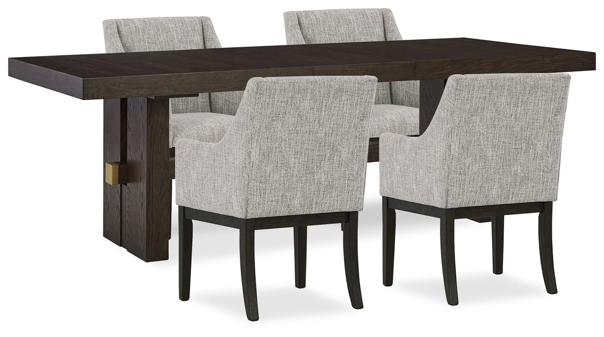 Burkhaus Dining Table and 4 Chairs